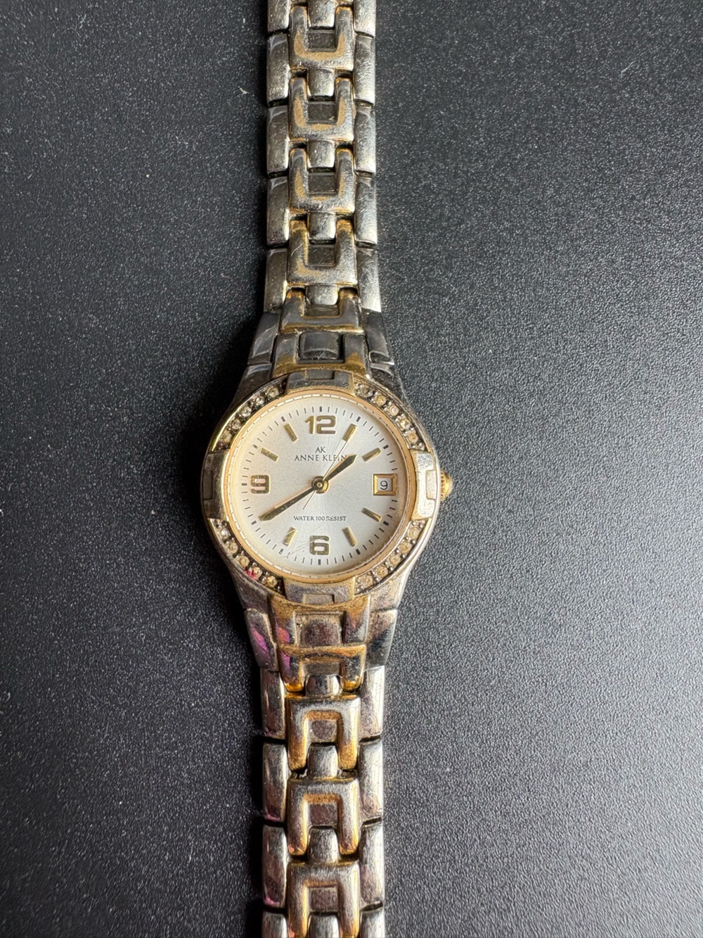 Anne Klein Two-Tone Bracelet Watch in Gold and Silver